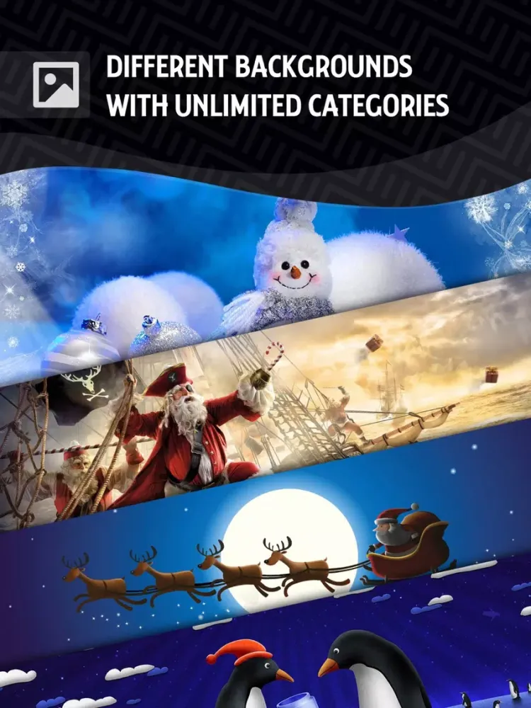 Christmas Screen Builder - Make Custom Wallpapers iPad  Screenshots