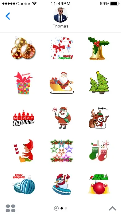 Zrzuty ekranu Christmas Animated Sticker