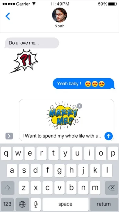 Captures d'écran de Comic Stickers For iMessage