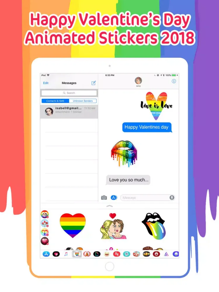 LGBT Animated Valentine's Day iPad سکرین شاٹس