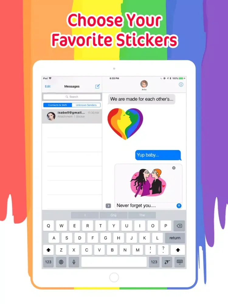 LGBT Animated Valentine's Day iPad سکرین شاٹس