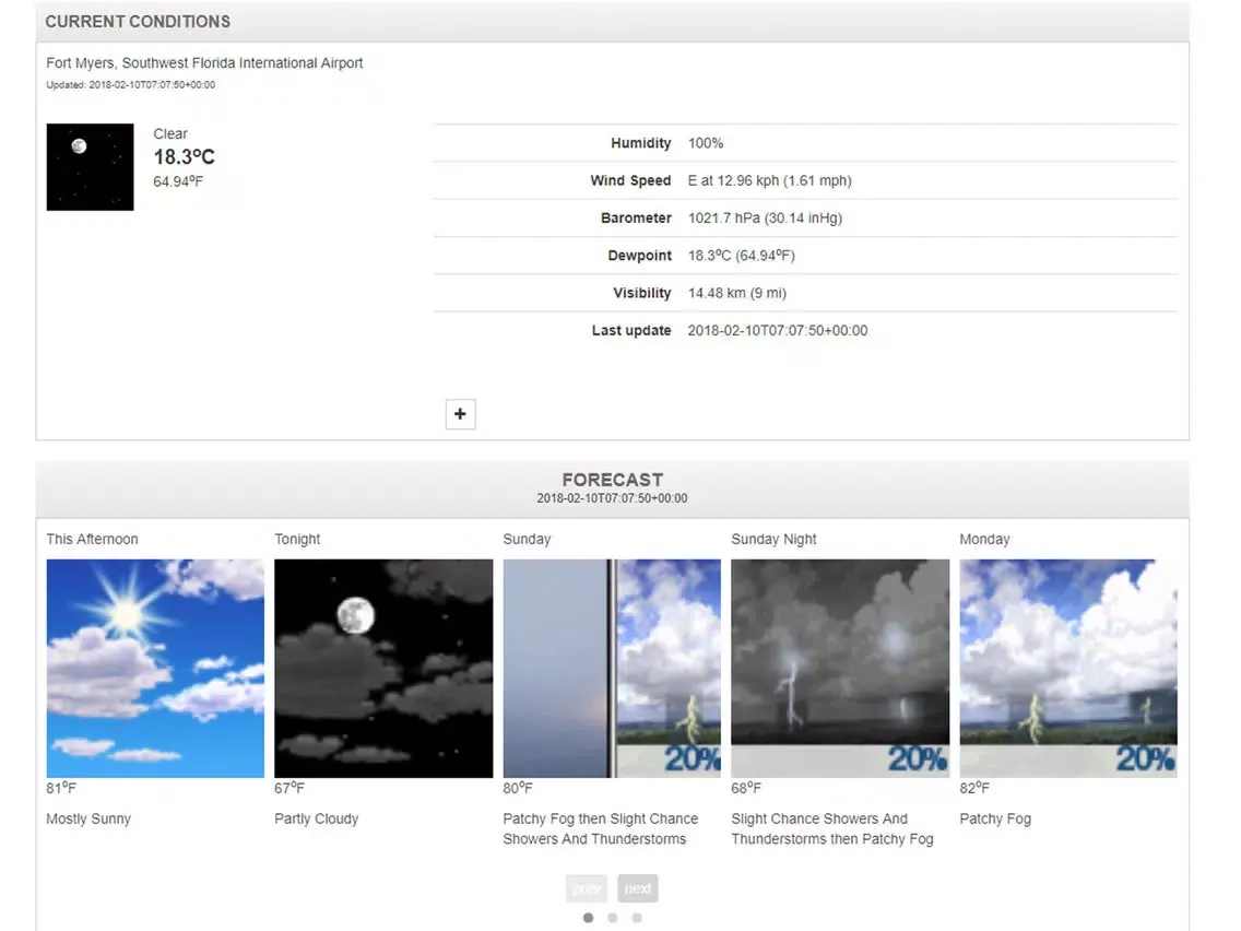Capturas de tela do Florida Beaches & Weather iPad 