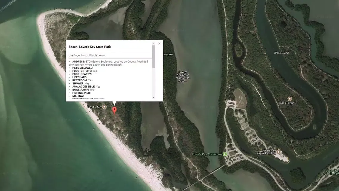 Capturas de tela do Florida Beaches & Weather