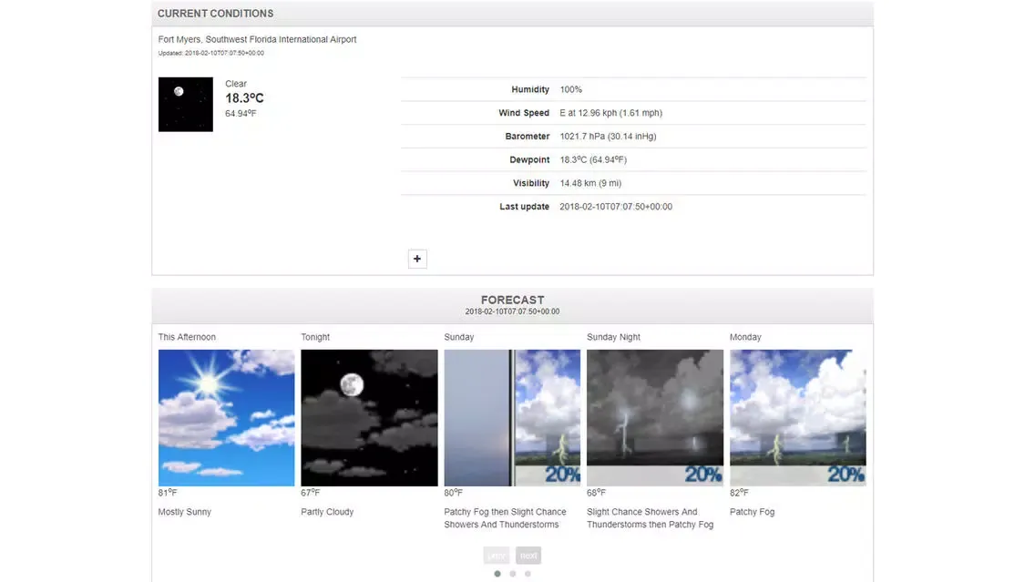 Capturas de tela do Florida Beaches & Weather