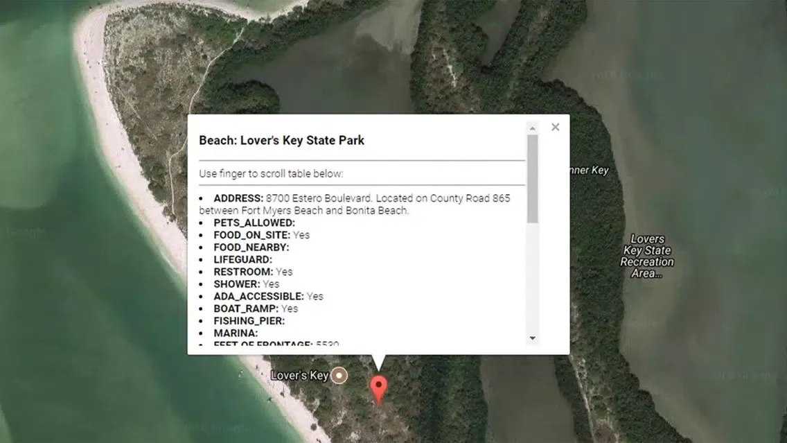 Capturas de tela do Florida Beaches & Weather
