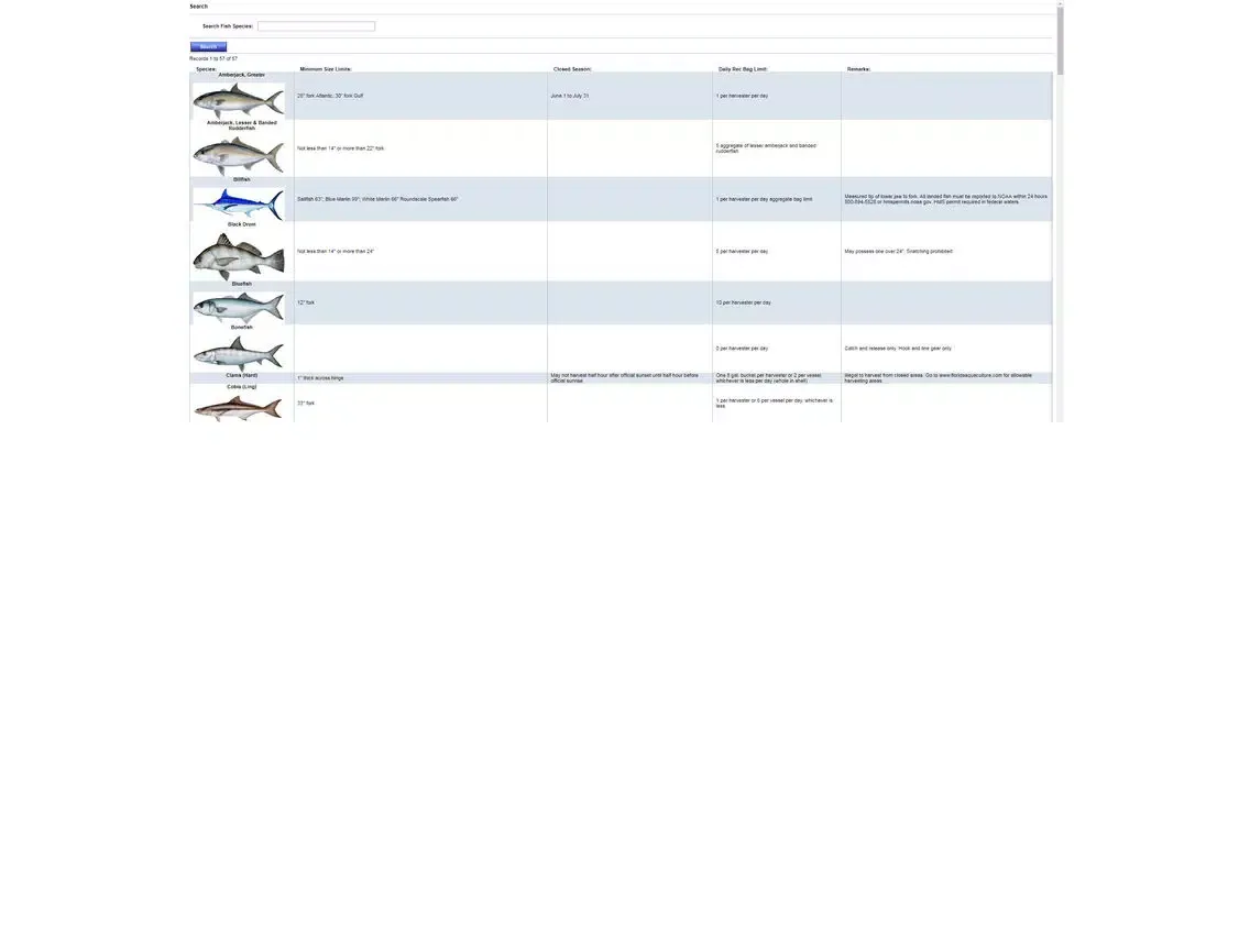 ภาพหน้าจอของ Florida Fishing Regulations iPad 
