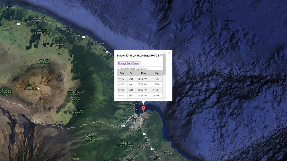 Hawaii Tide Chart & Weather 스크린샷