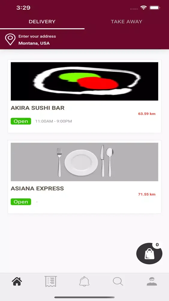 Screenshot di Owasso ONLY: Food Delivery