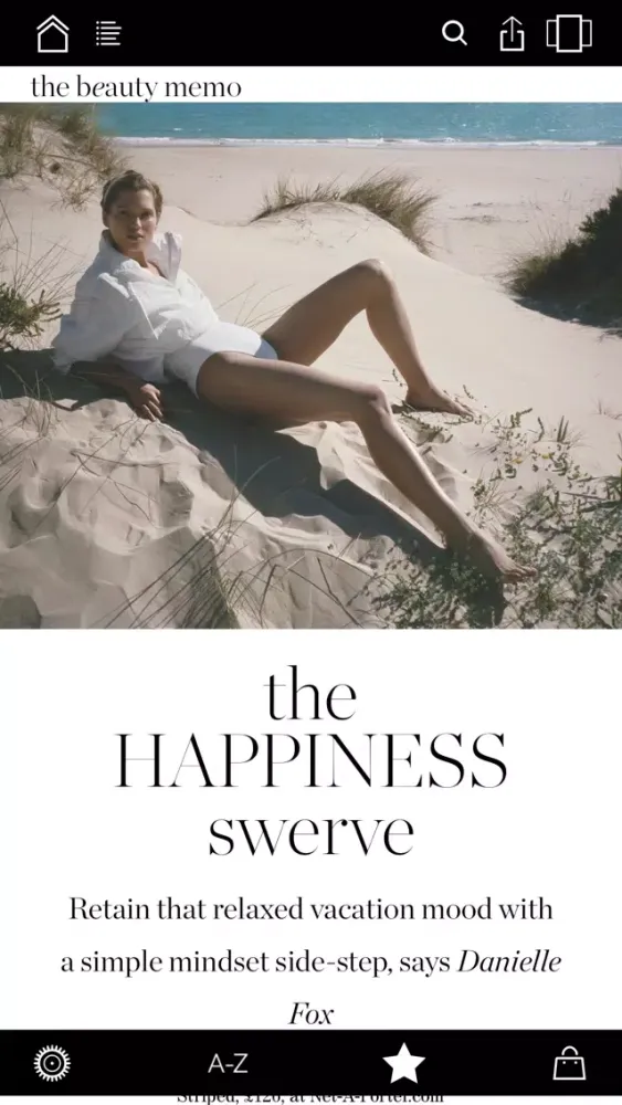 Capturas de tela do PORTER magazine North America