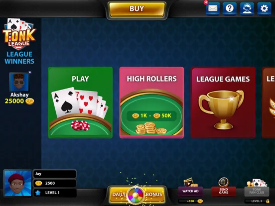 Скриншоты Tonk: classic card game iPad 