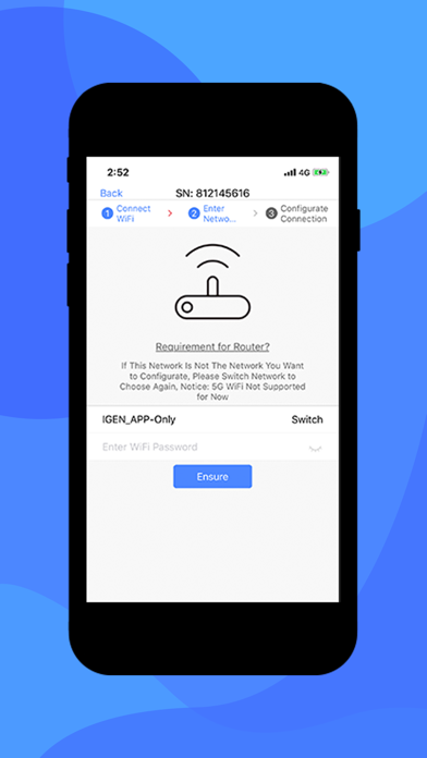 Zrzuty ekranu WiFi Setup