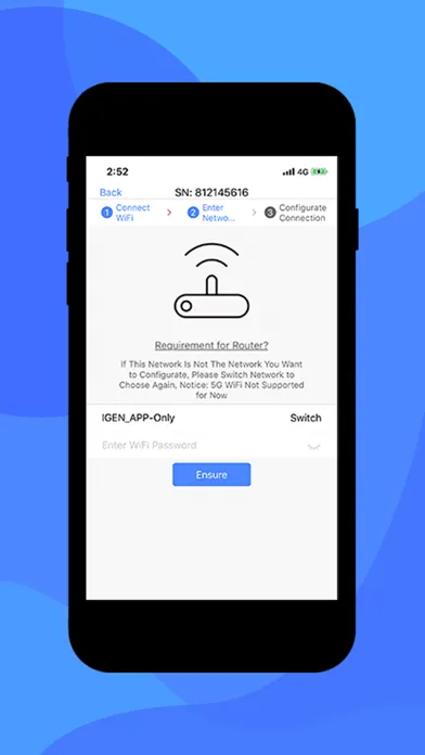 Tangkapan skrin WiFi Setup
