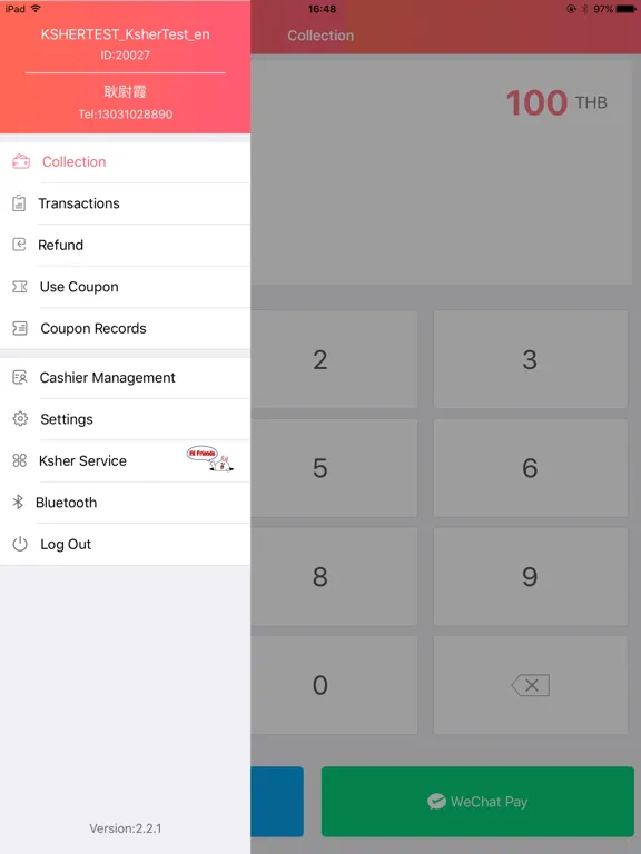 Tangkapan skrin Ksher Boss iPad 
