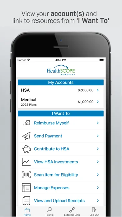 HealthSCOPE Consumer Accounts স্ক্রিনশট