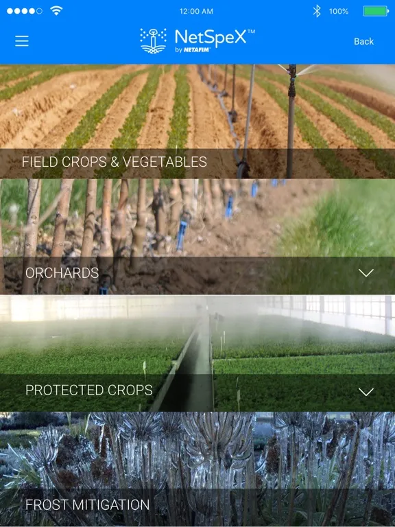 NetSpeX™ By Netafim iPad 应用截图