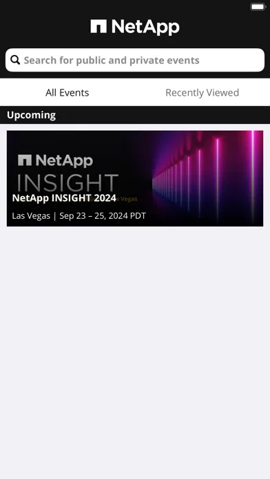 NetApp Events স্ক্রিনশট