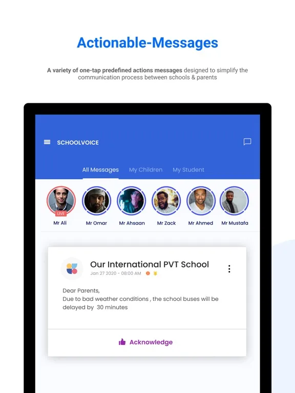 Schoolvoice - Your School App iPad  Screenshots