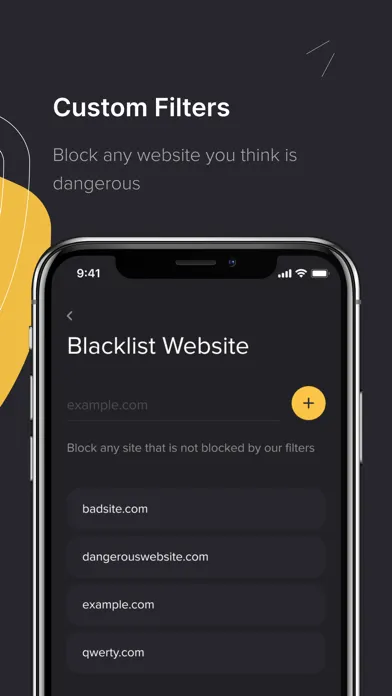 Tangkapan layar NetArmor Site Blocker