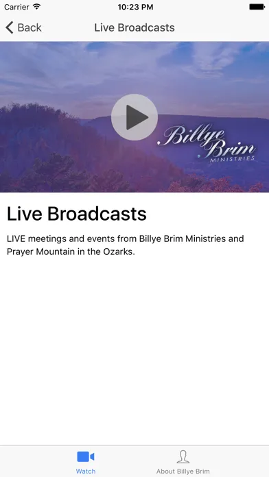 ภาพหน้าจอของ Billye Brim Official