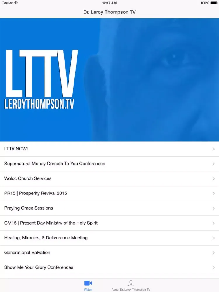 Dr. Leroy Thompson TV iPad  Ekran Görüntüleri