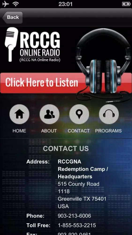 Capturas de pantalla de RCCG Online Radio