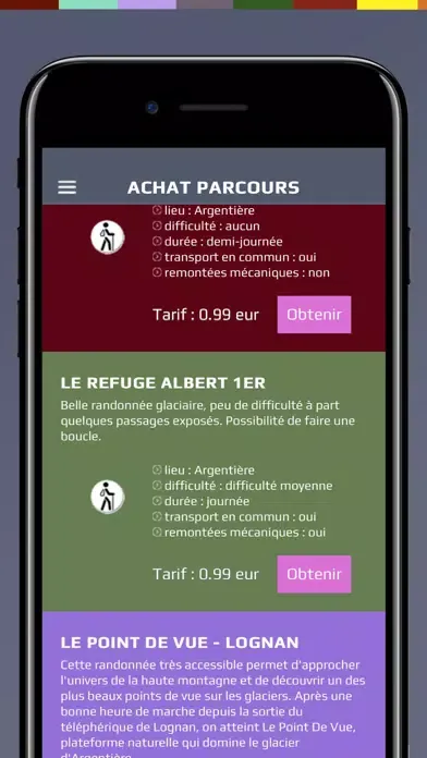 Screenshot di cham'app - chamonix