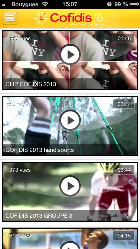 Скриншоты Cofidis Pro & Para Cycling Team