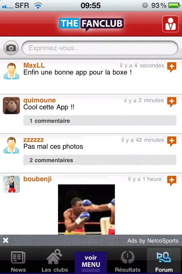 Tangkapan layar Fédération Française de Boxe