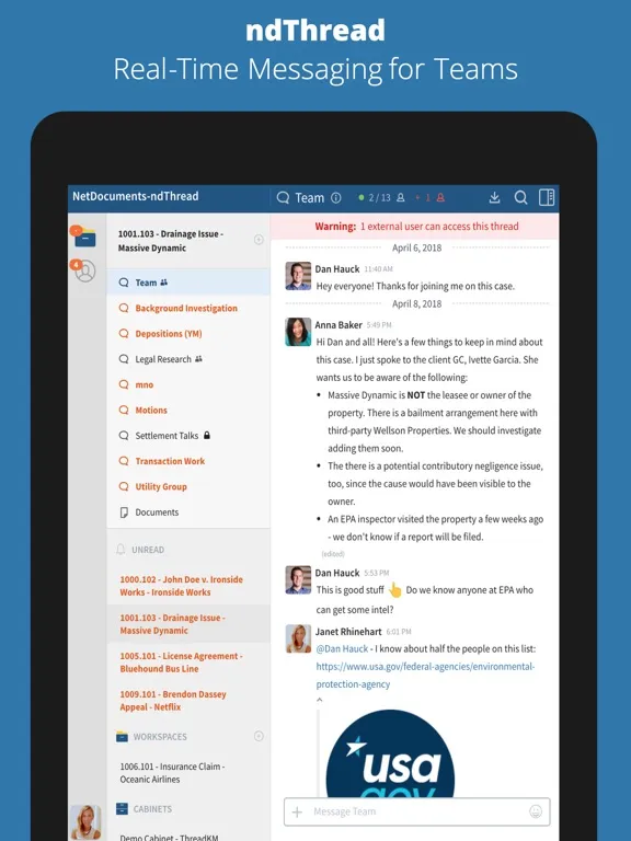 Ảnh chụp màn hình của ndThread iPad 