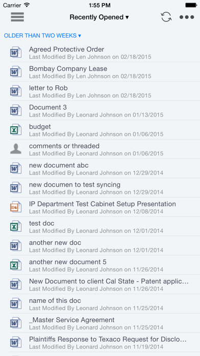 NetDocuments for BlackBerry应用截图