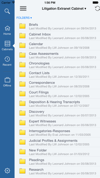 NetDocuments for BlackBerry应用截图