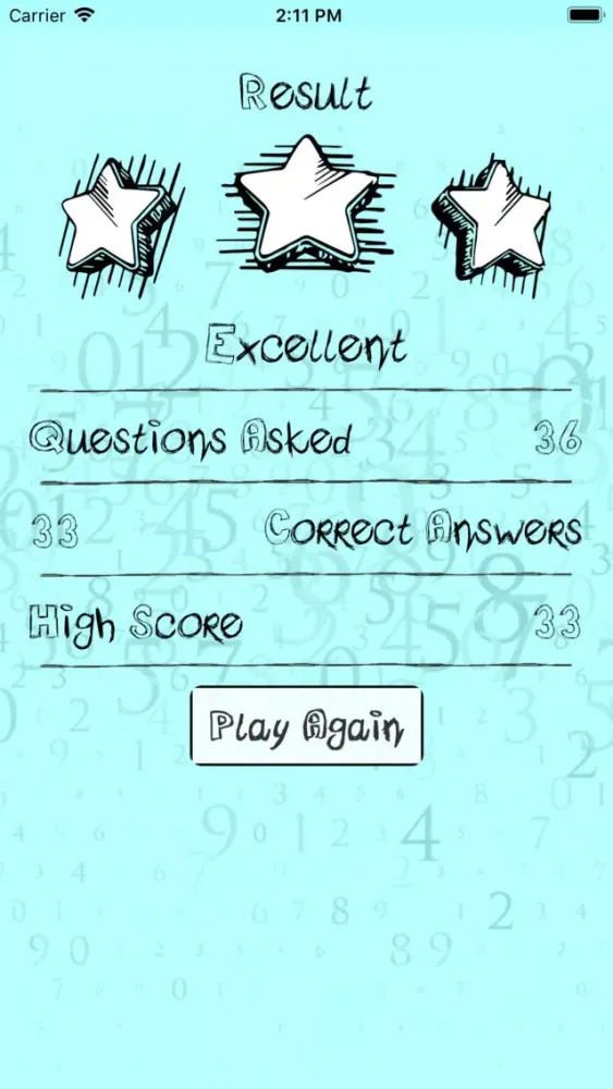 Capturas de tela do MathsRace!