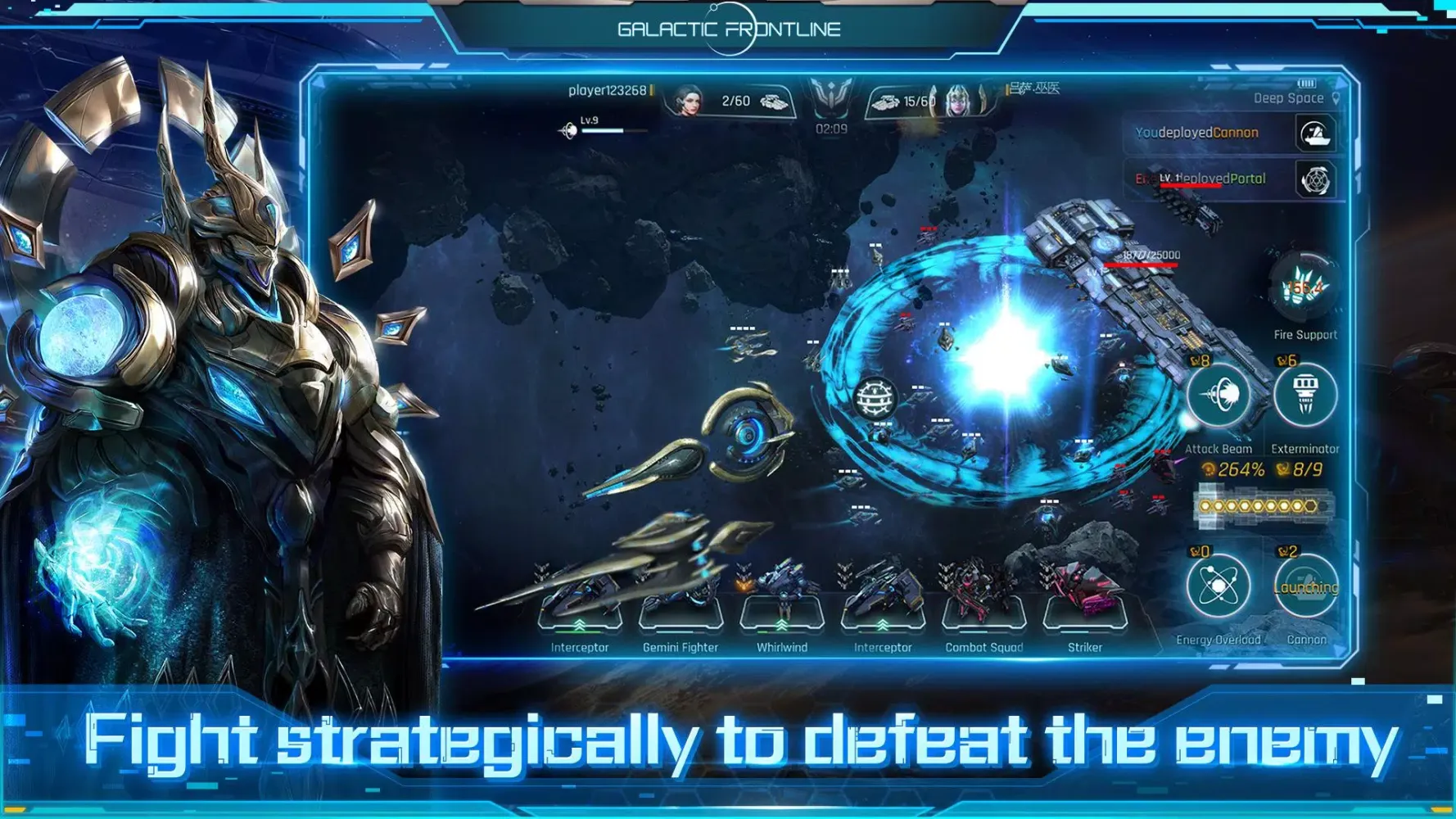 ภาพหน้าจอของ Galactic Frontline