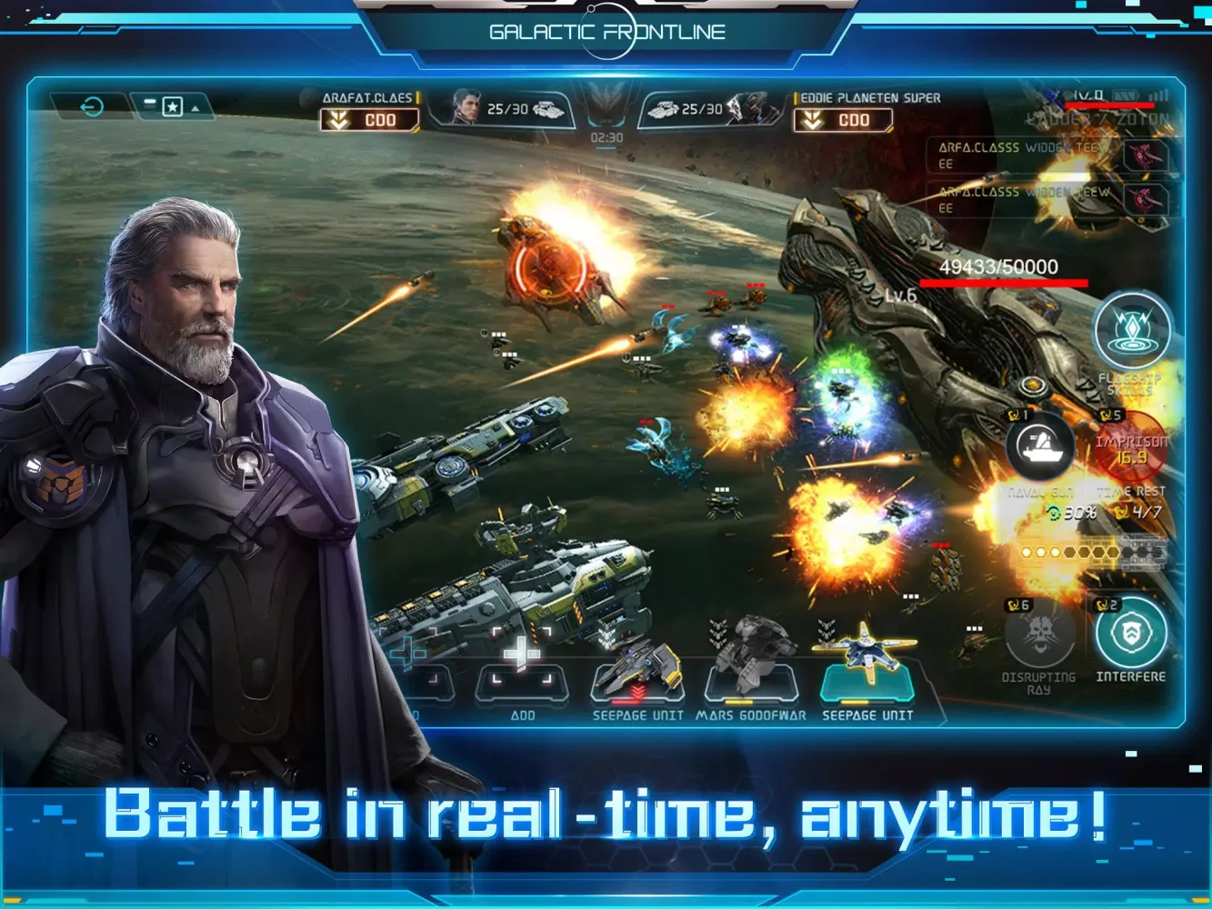 ภาพหน้าจอของ Galactic Frontline