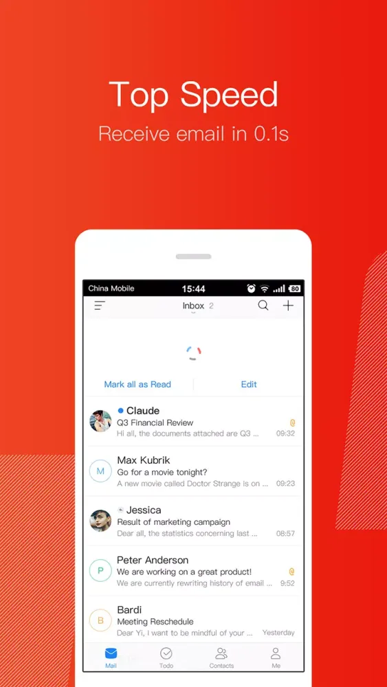 Ảnh chụp màn hình của Mail Master