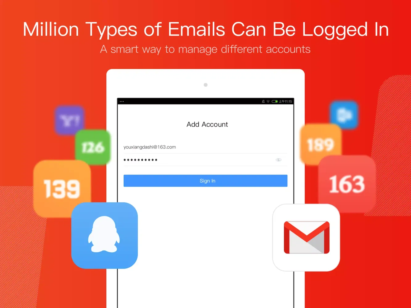 Ảnh chụp màn hình của Mail Master