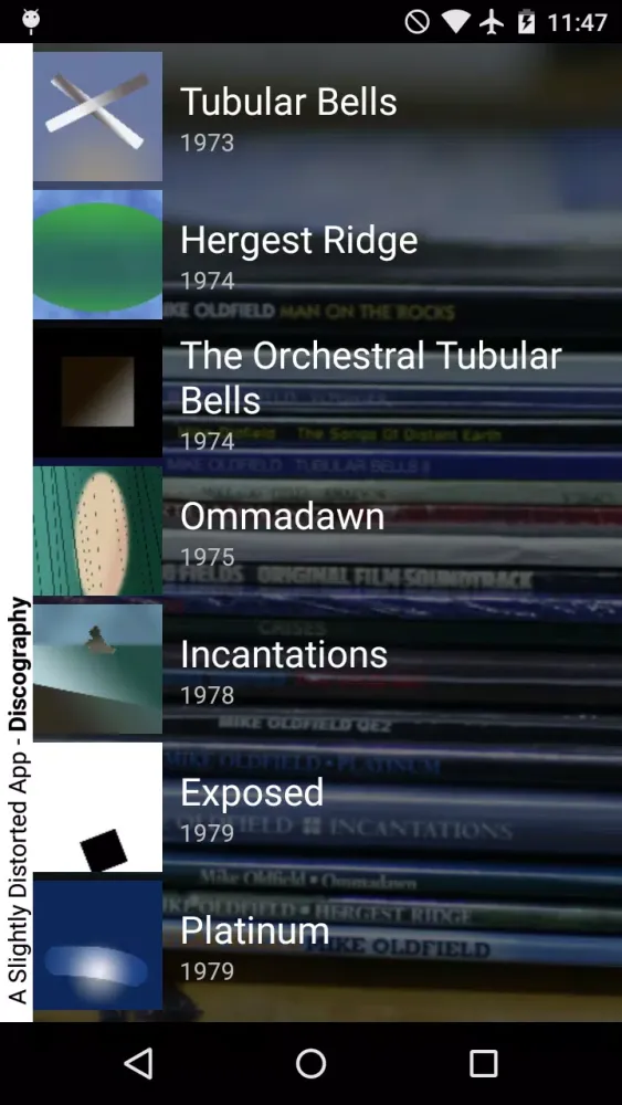 A Slightly Distorted App Screenshots