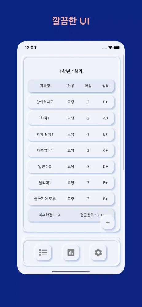Capturas de pantalla de 재수강 학점 계산기