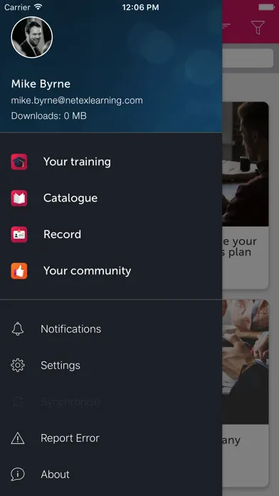 Zrzuty ekranu learningCloud