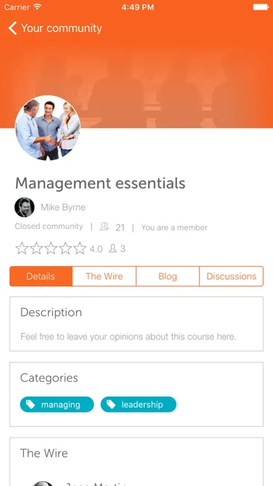 Zrzuty ekranu learningCloud