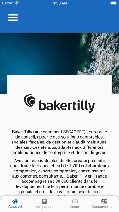 Capturas de pantalla de Baker Tilly Anglet