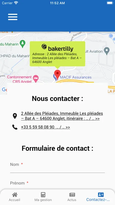 Capturas de pantalla de Baker Tilly Anglet