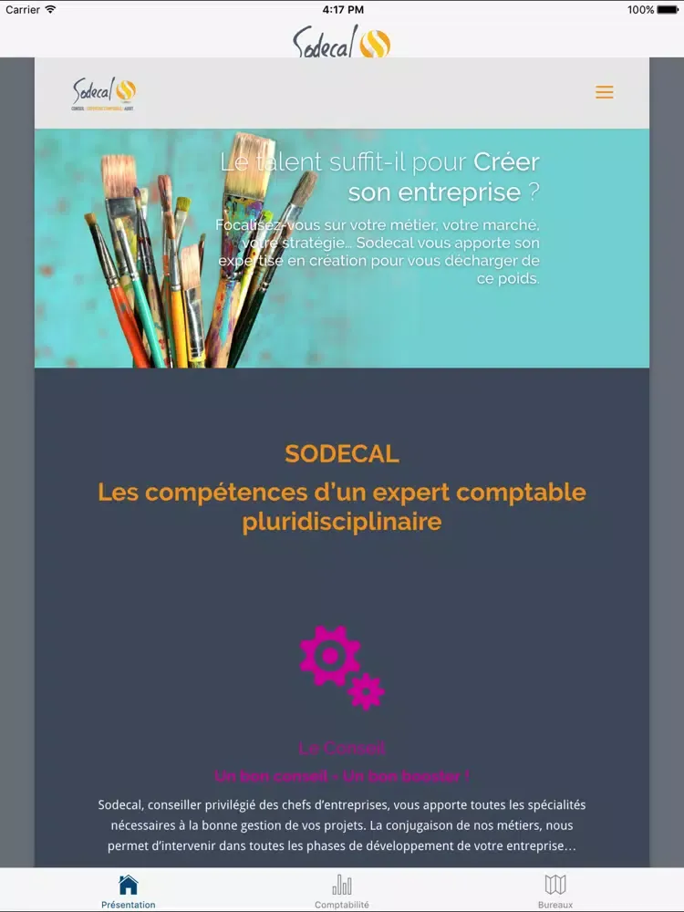 Sodecal Expertise Comptable iPad  স্ক্রিনশট