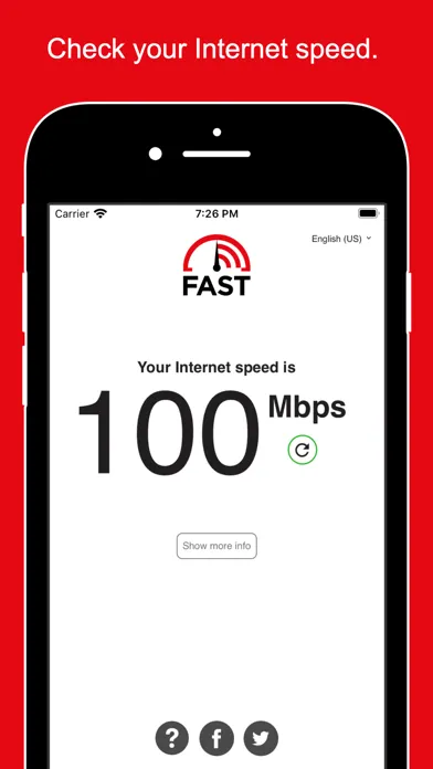 FAST Speed Test Screenshots