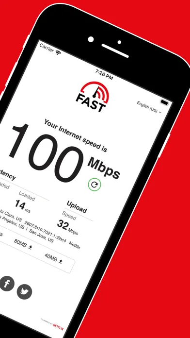 FAST Speed Test Screenshots