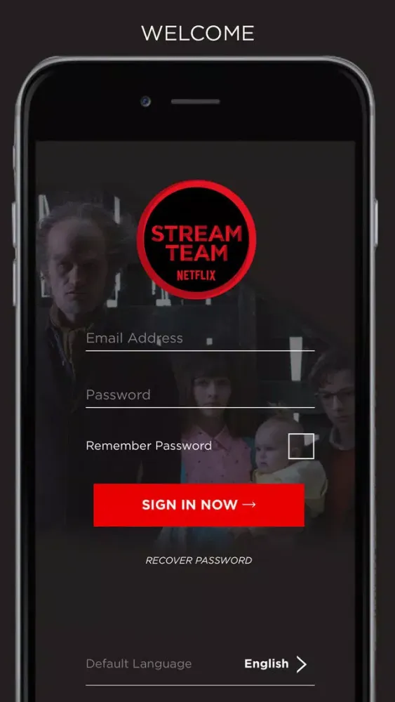Tangkapan layar Netflix Stream Team