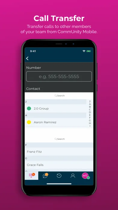 Tangkapan skrin CommUnity Mobile