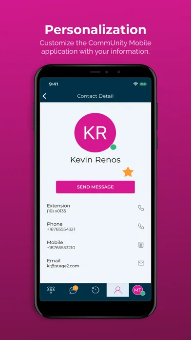 Tangkapan skrin CommUnity Mobile