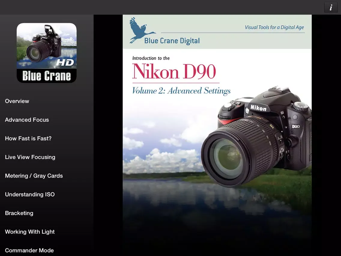 Quickpro for Nikon D90 - Advanced Topics HD iPad Screenshots