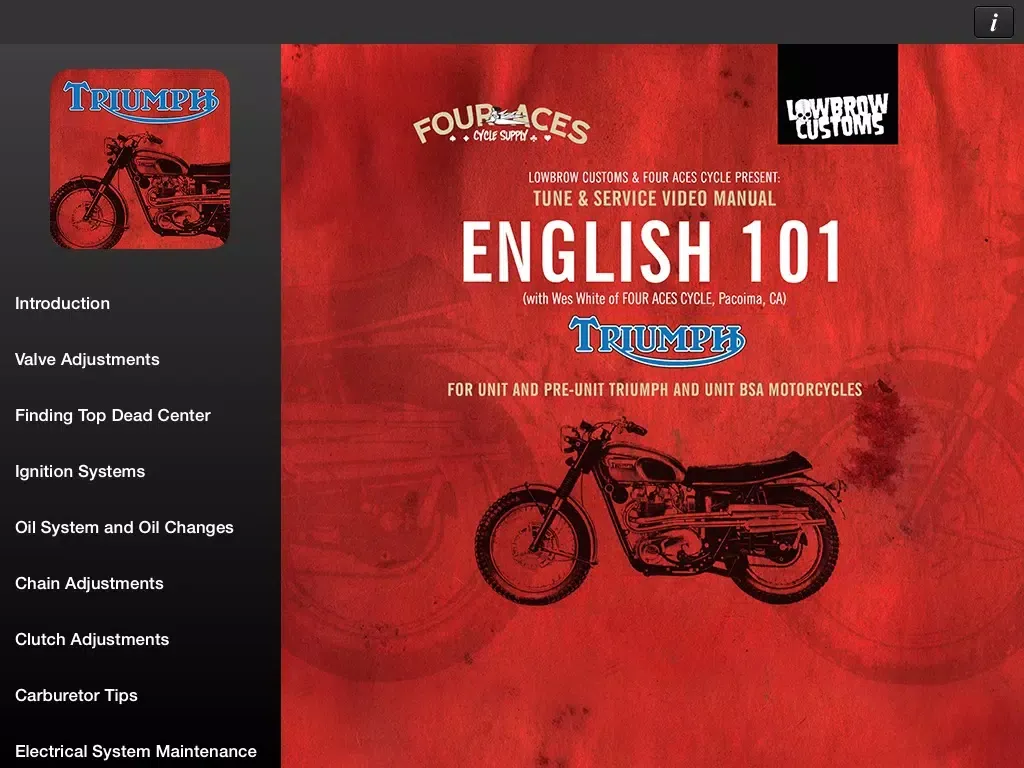 صور English 101 - For Unit and Pre-Unit Triumph and... iPad 